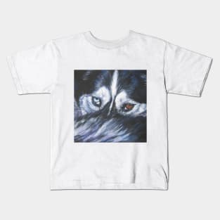 Siberian Husky Fine Art Painting Kids T-Shirt